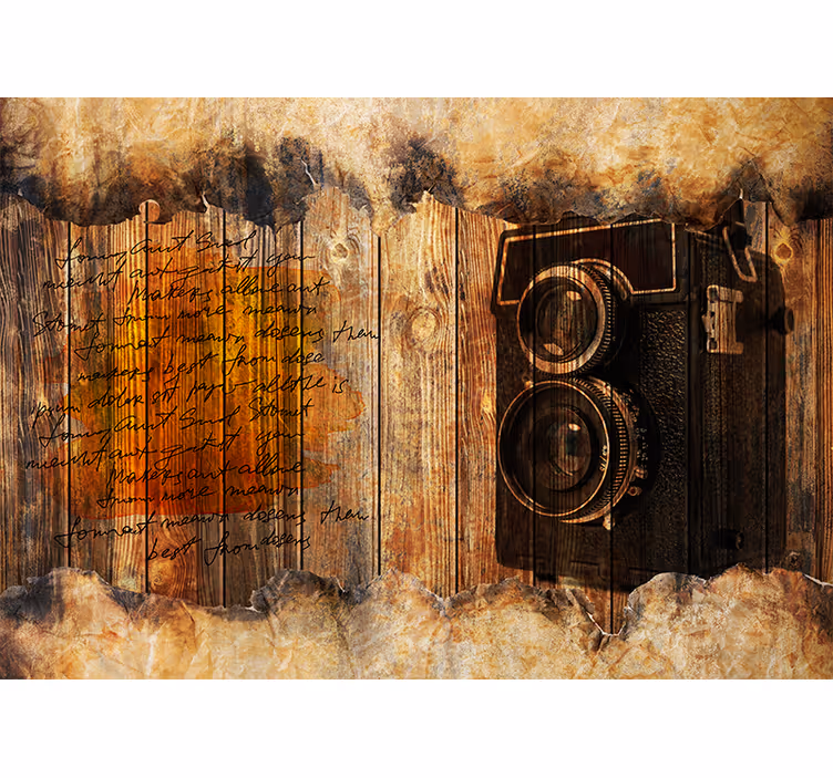 Umelecké fototapety v retro estetike fotoaparátu - Tenstickers