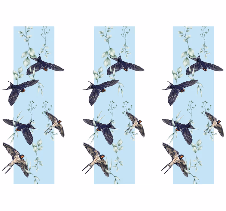Fototapety so zvieratami lastovičky a zeleň - Tenstickers