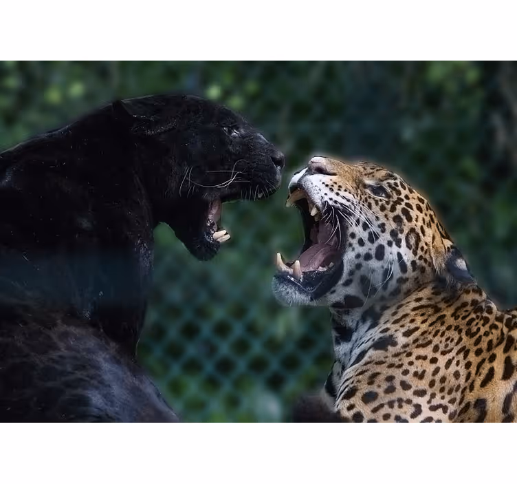 Fototapety so zvieratami panter a jaguar - Tenstickers