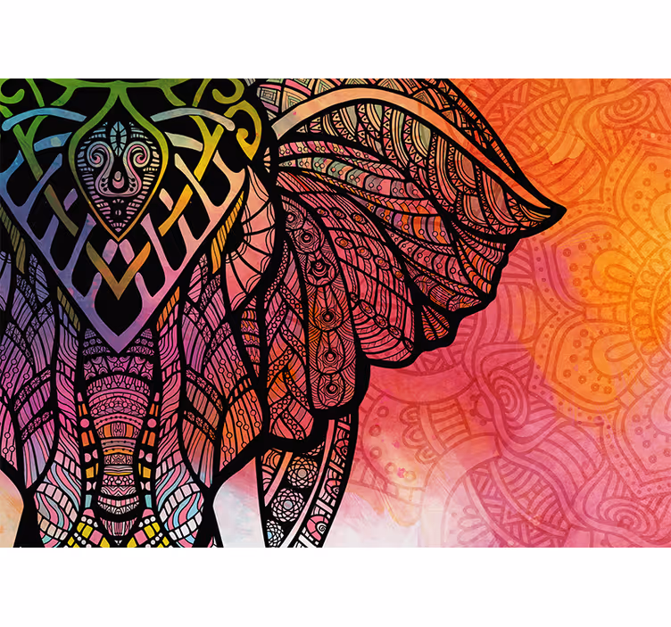 fototapety mandala gradientný etnický dizajn - Tenstickers