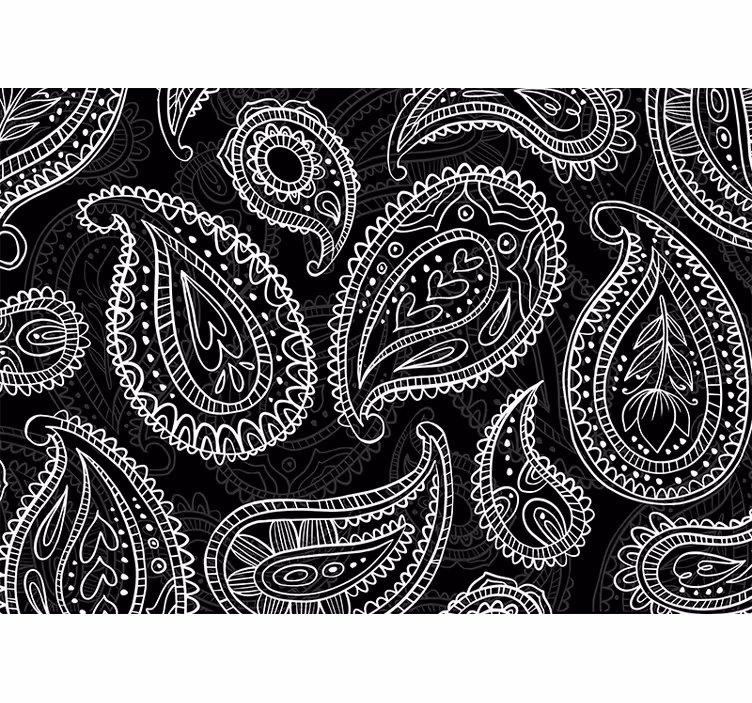 Rôzne fototapety textúry a vzory zložitých paisley vzorov - Tenstickers