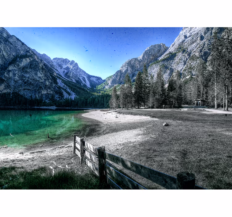 Krajinka fototapety horský jazerný pokoj - Tenstickers