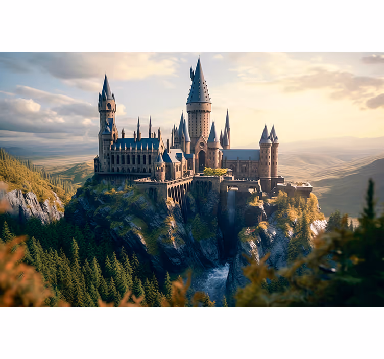 fototapeta fantasy kúzelnícka škola - Tenstickers