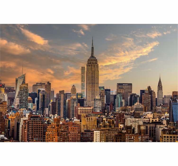 fototapeta do kancelárie panoráma new yorku - Tenstickers