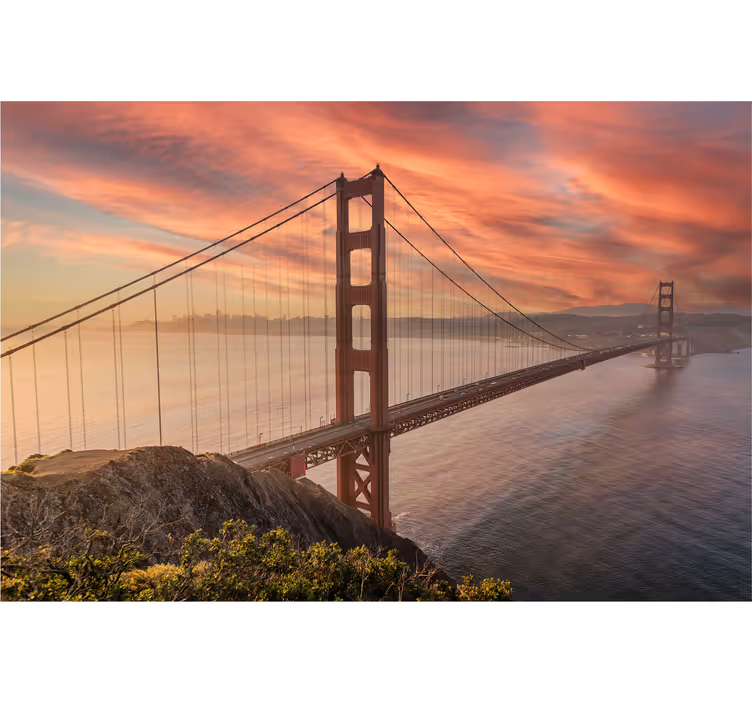 fototapeta do kancelárie most Golden Gate Bridge - Tenstickers