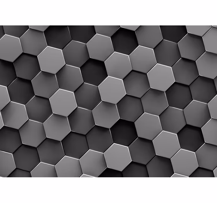 fototapety na stenu do obyvacky 3D hexagóny - Tenstickers