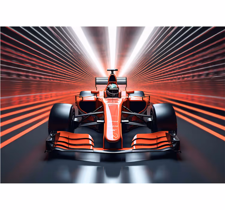 fototapeta do izby teenagera červená formula 1 - Tenstickers