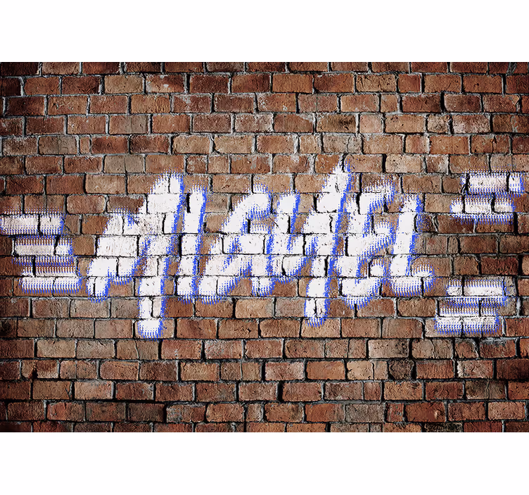 fototapeta do izby teenagera tehlové grafitti s názvom - Tenstickers