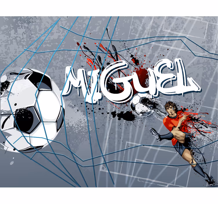 fototapeta do izby teenagera gól futbalistu - Tenstickers