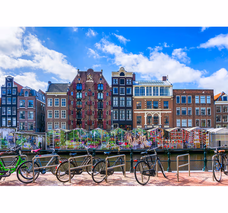 Fototapeta Amsterdam scéna z amsterdamského kanála - Tenstickers