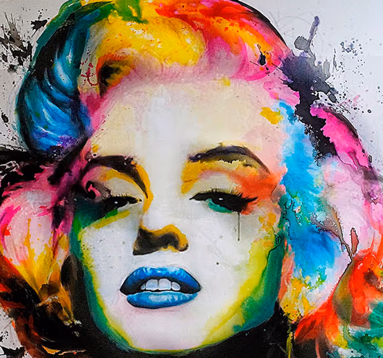 Farebná fototapeta mestského umenia marilyn monroe - Tenstickers