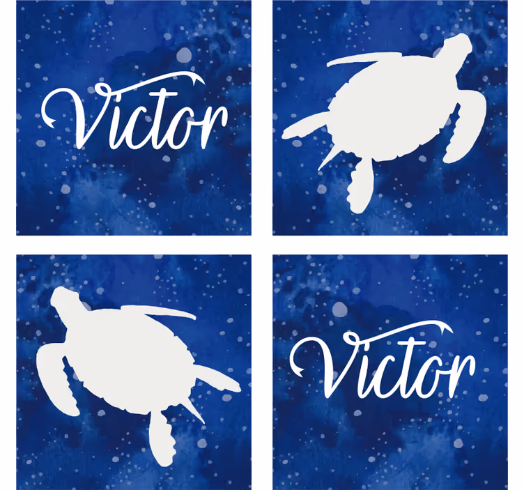 Vlastné tácky na korytnačky galaxií - Tenstickers