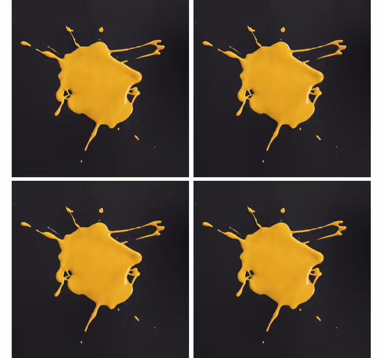 Podtácka so žltou splash textúrou - Tenstickers