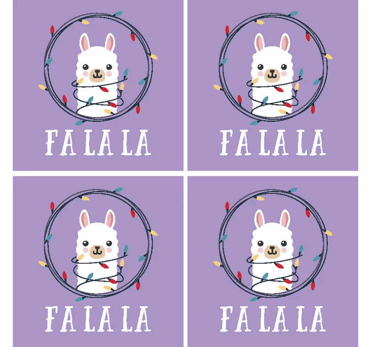 Vianočné alpaka piť dráha - Tenstickers
