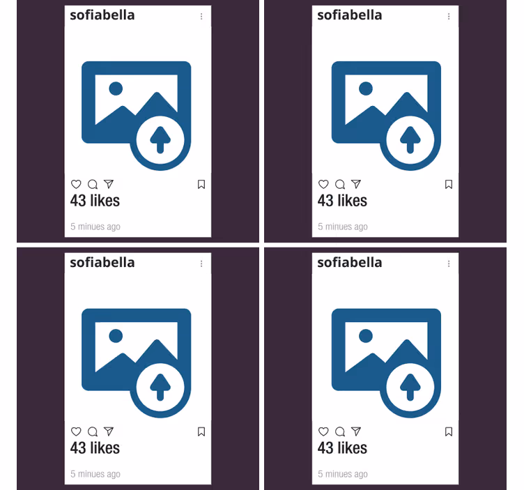 Instagram s fotografiami a textom vlastné tácky - Tenstickers