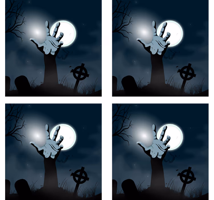 Podtácka halloween strašidelná ruka z cintorína - Tenstickers