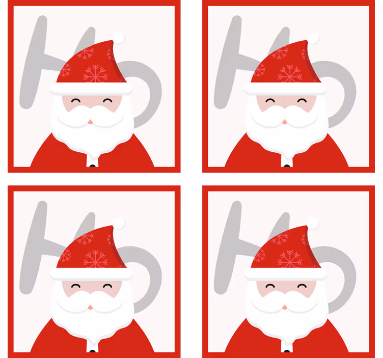 Santa claus a hohoho piť dráha - Tenstickers