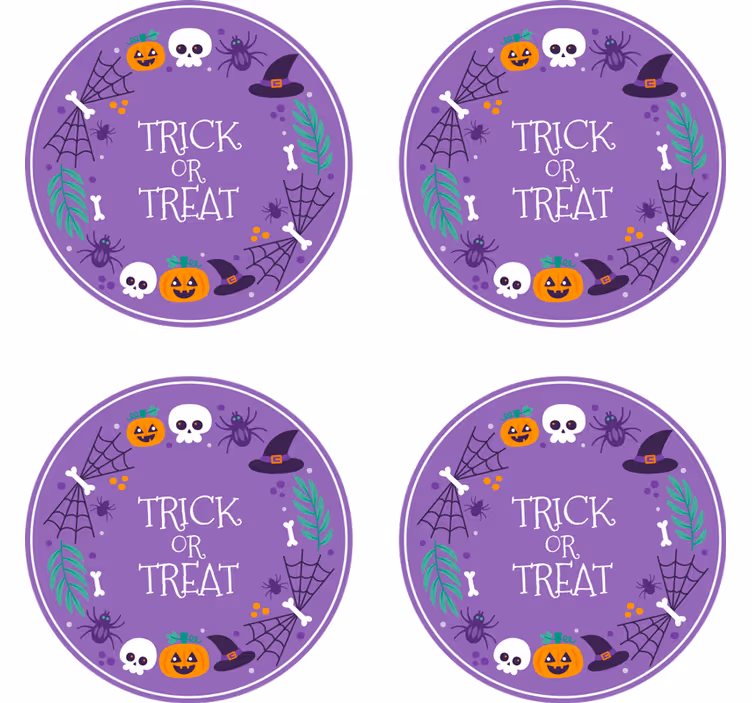 Podtácka halloween s dizajnom na tému halloween - Tenstickers