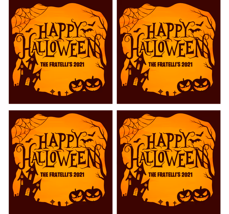 Podtácka halloween strašidelná oslava halloweenu - Tenstickers