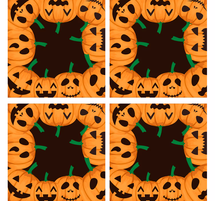 Veľa cupkins s tvárami halloween dráha - Tenstickers