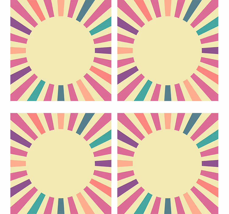 Moderná podtácka geometrický kruhový prvok - Tenstickers