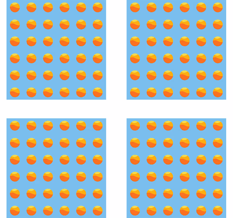 Moderná podtácka s farebným kruhovým vzorom - Tenstickers