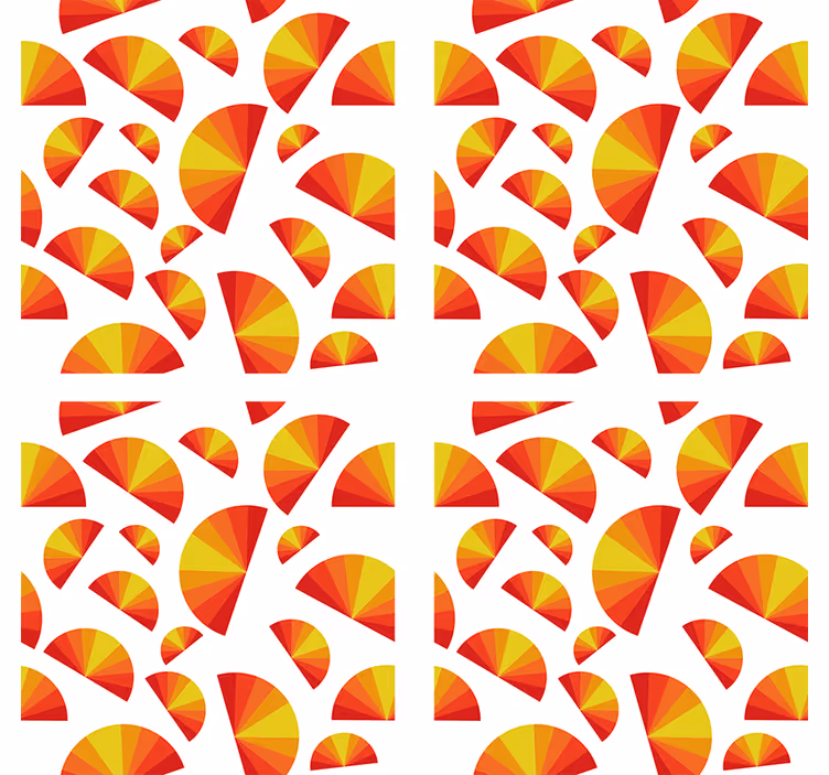 Podtácka s geometrickými vzormi ventilátorov - Tenstickers