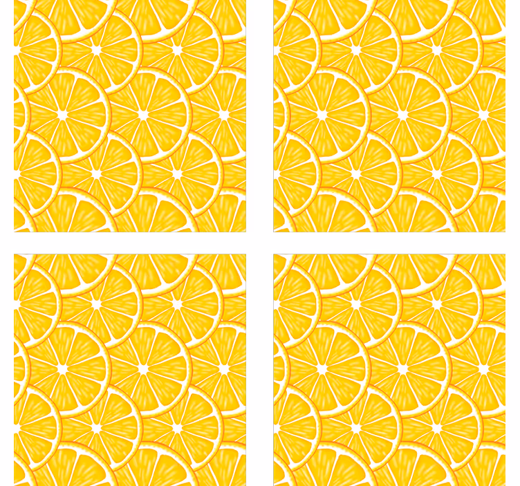 Podtácka citrusový plátkový koncept - Tenstickers