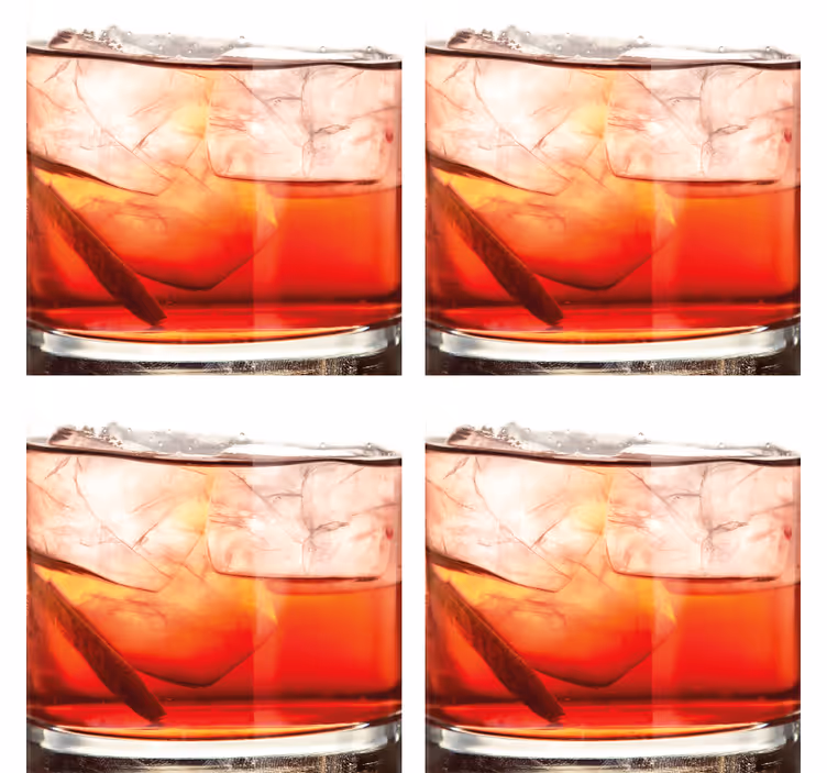 Pivná tácka s whiskey na ľade - Tenstickers