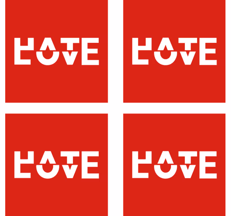 Podtácka s textom v odvážnej typografii - Tenstickers