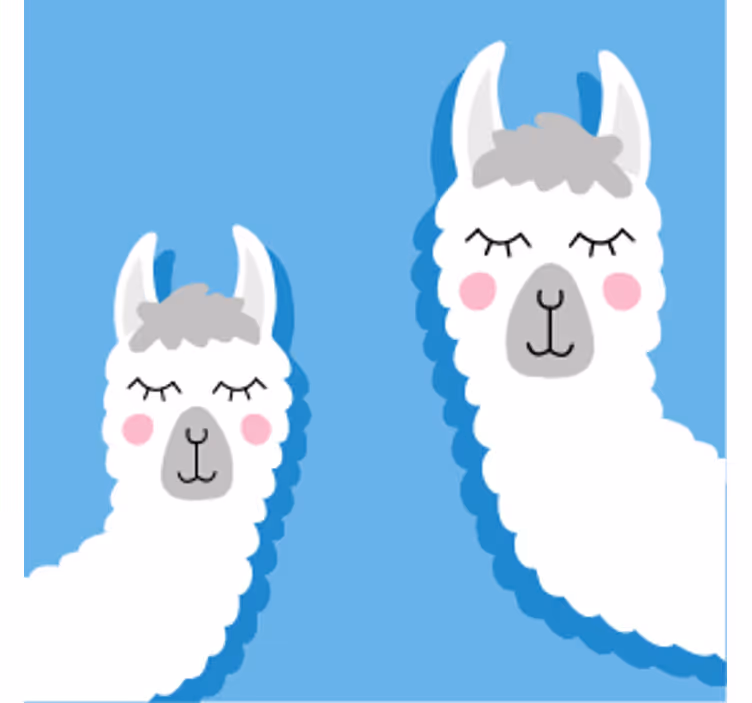 Zábavná podtácka s hravými lamími postavičkami - Tenstickers