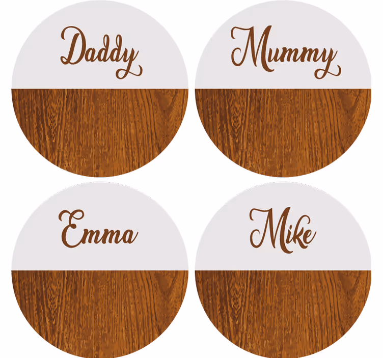 Drevené mramorové osobné tácky - Tenstickers