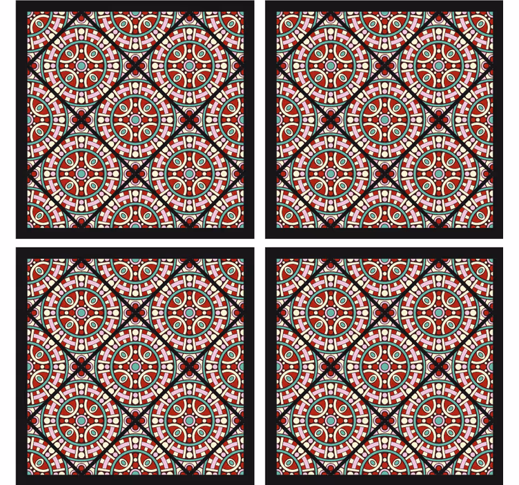 Podtácka s geometrickým kruhovým vzorom - Tenstickers