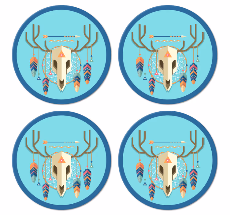 Lebka boho štýl moderná dráha - Tenstickers