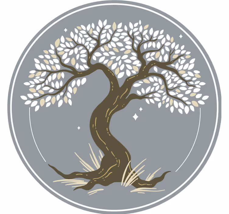 Podtácka elegantná silueta stromu - Tenstickers