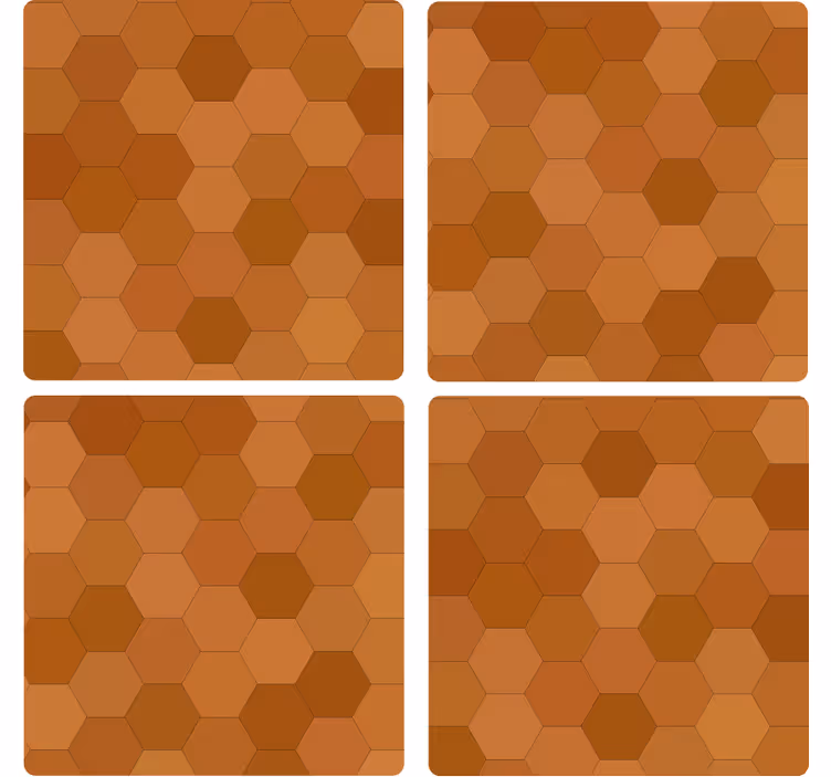 Podtácka s hexagonálnym vzorom - Tenstickers