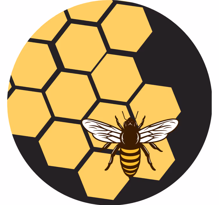 Včela a úľ viac tácky - Tenstickers