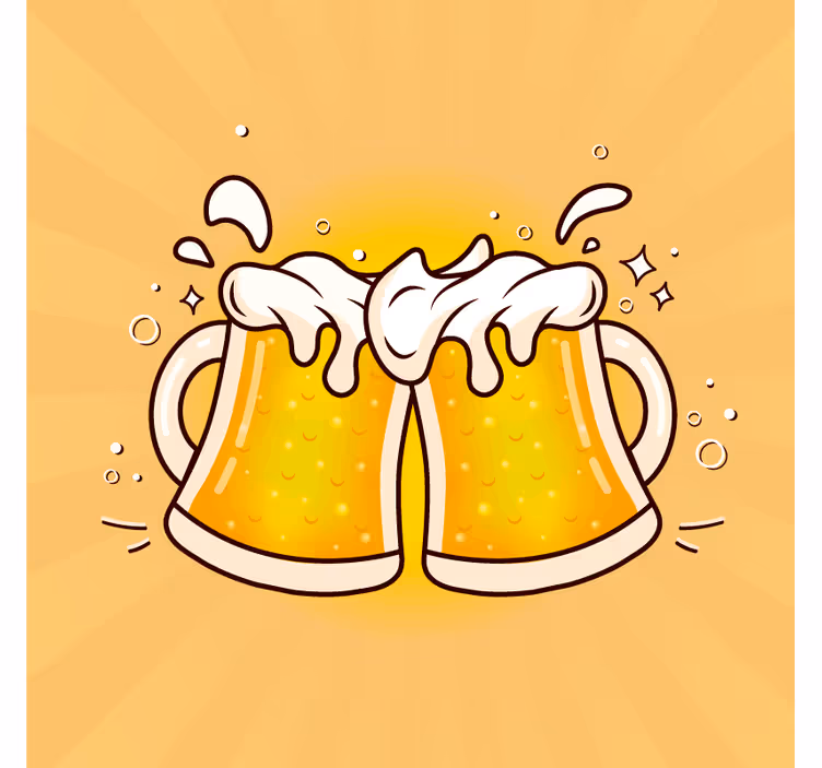 Na zdravie s pohármi pivných podložiek - Tenstickers