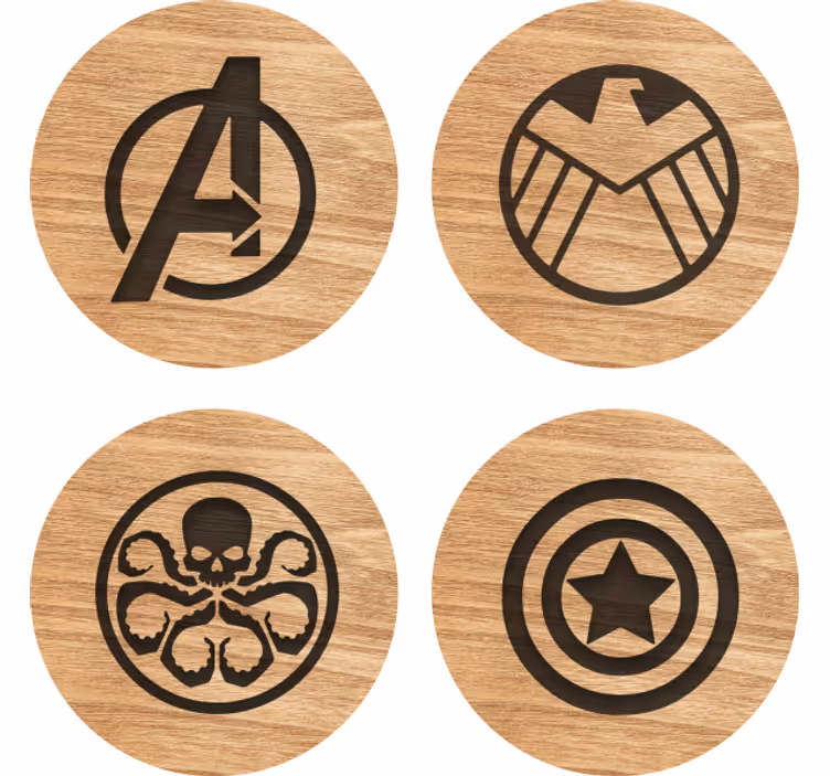 Pomstené tácky nastavili geekové tácky - Tenstickers