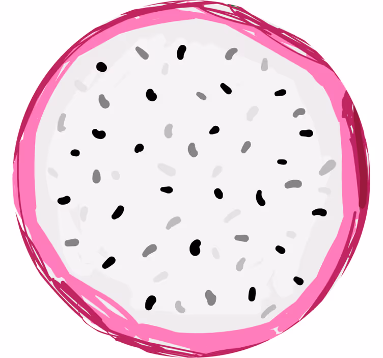 Zábavná podtácka farebný plátok dračieho ovocia - Tenstickers