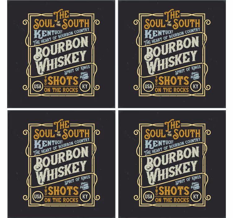 Zostarnuté vinylové podložky na whisky - Tenstickers