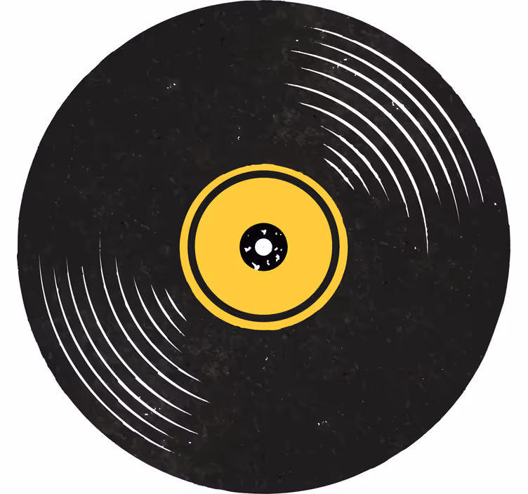 Vinylové platne vinobranie tácka - Tenstickers