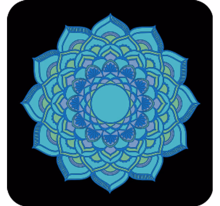 Ocean dream mandala vintage dráha - Tenstickers