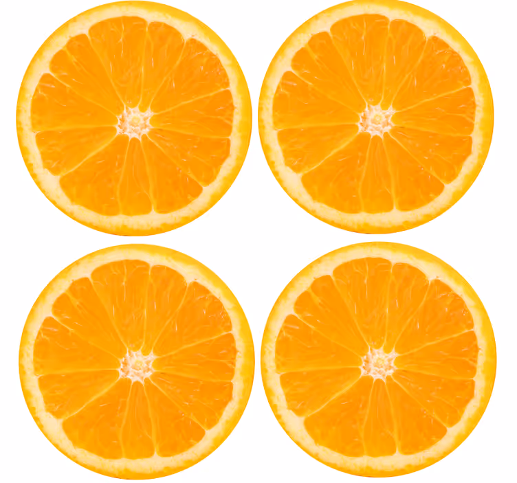 Farebné pomarančové tácky - Tenstickers