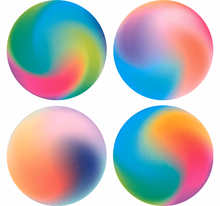 Podtácka s farebnými vírivými vzormi - Tenstickers