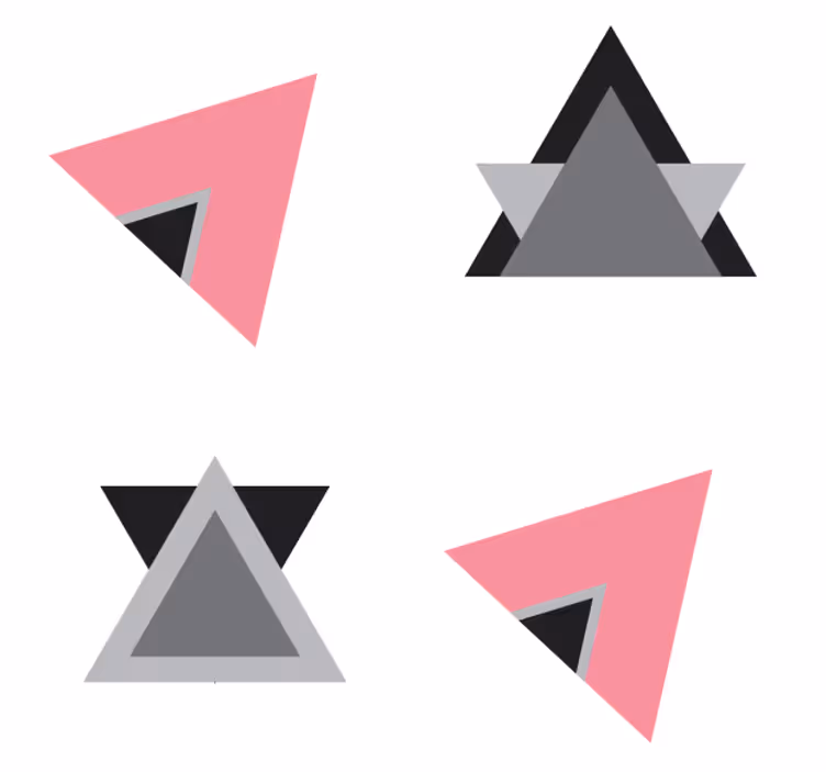 Podtácka geometrických tvarov vrstvy - Tenstickers