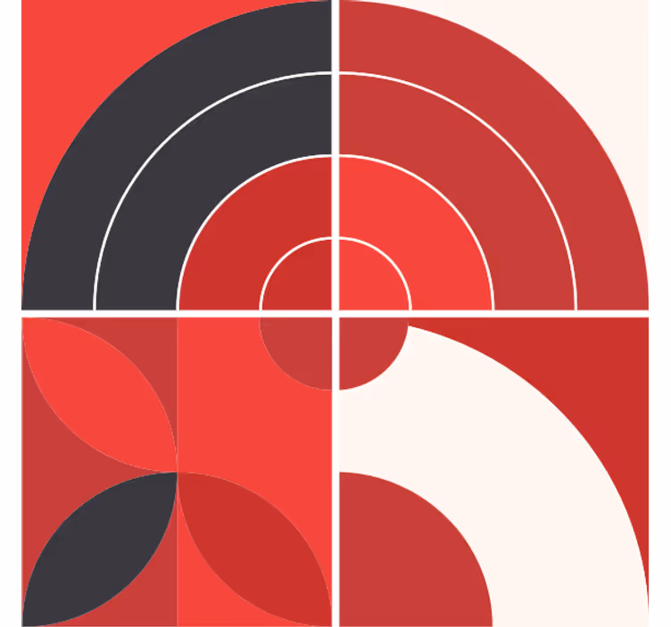 Podtácka geometrické farebné vzory - Tenstickers