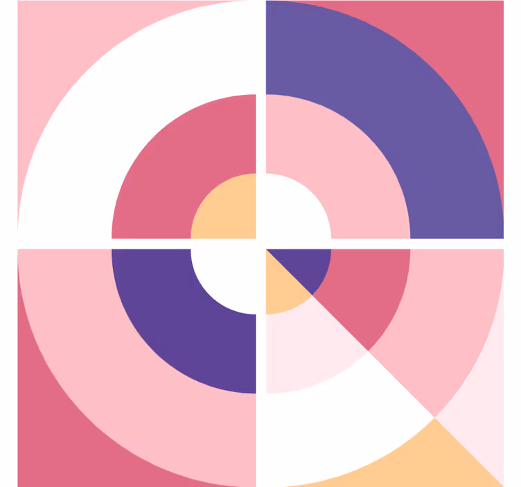 Moderná podtácka geometrické farebné tvary - Tenstickers