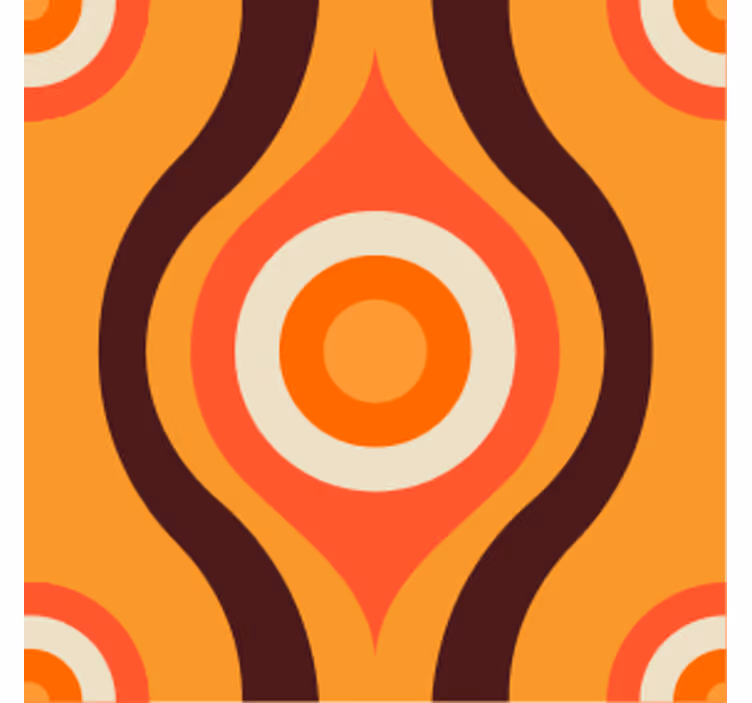 Oranžové farebné oko vintage tácka - Tenstickers