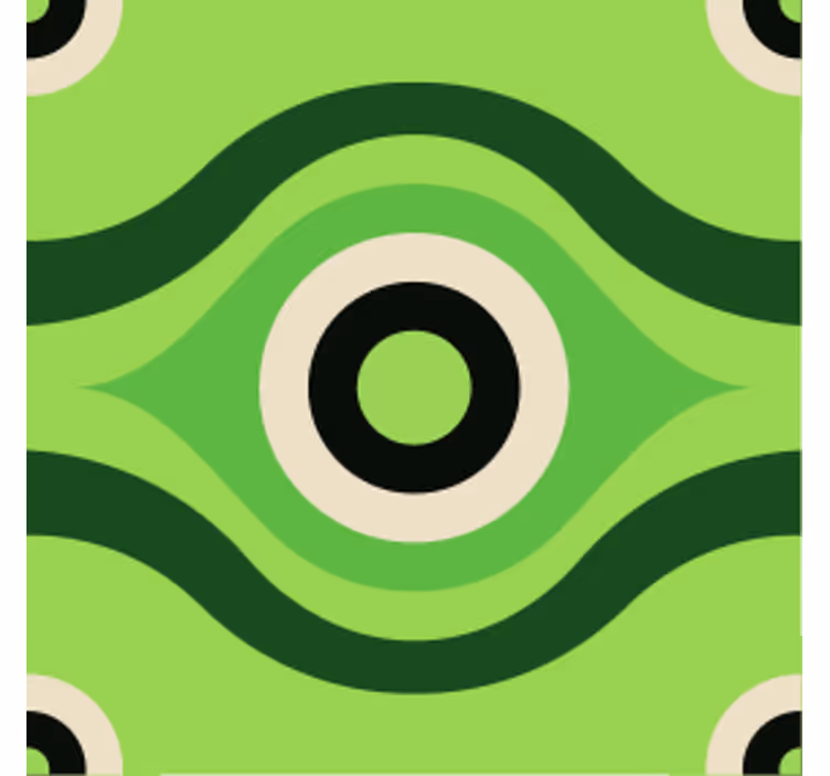 Podtácka vlnitý zelený vzor - Tenstickers